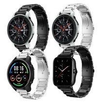 샤오미 어메이즈핏빕 gts4 3 2 gtr4 3 2 mini pro 무광메탈밴드 스트랩 시계줄 20/22mm, 20mm, 실버