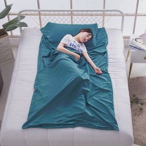 여행용 캠핑 침낭라이너(115X210CM) (블루)