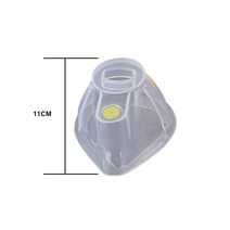 SML 마스크 전문 성인/소아용/아기 천식 스페이서 흡입기 실리콘 에어로졸 캐빈 수술용품, 01 L Silicone Mask_01 실리콘