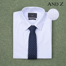 지오지아 앤드지 이지케어 블루 핀 스트라이프 셔츠 넥타이 SET