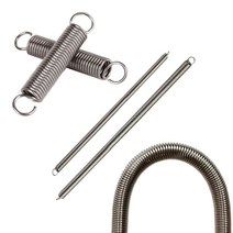 인장스프링 SUS304 스텐스프링 고리스프링 후크 다용도, 선경1.2mm, 10x300, 1개
