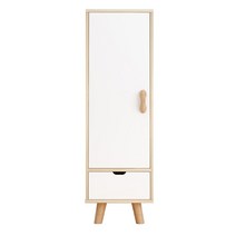 작은 옷장 탈의실 작은방 수납가구 좁은방 가구배치, Y12 웜 화이트  /조립필요