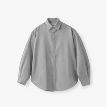 LAFUDGESTORE 라퍼지스토어 시티보이 빅오버 옥스포드 셔츠_Neutral Gray_국내매장정품