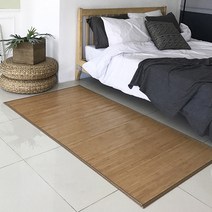 cocooning 더운 여름 침대 거실 시원한 감촉 우드 대자리 천연 대나무 돗자리