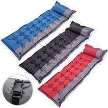 야전 침대 텐트 이너 시트 캠핑 용 토퍼 백패킹 1인용 자충 발포 에어 군용 매트 커버, 레드