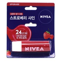 니베아 립케어 립밤 4.8g, 5개, 스트로베리 샤인