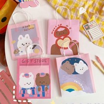 차이온 귀여운 토끼 곰 캐릭터 쇼핑백, 기프트샵베어바니