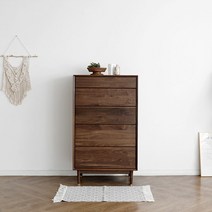 [헤리티지월넛] B형 5단서랍장 800, 없음