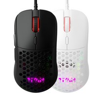 제닉스 TITAN GX AIR 타공 경량 마우스게이밍마우스 유선 마우스, GX AIR(블랙)