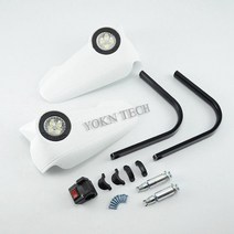 오토바이 바이크 YAMAHA t-max 500 i8 bws 125 KAWASAKI zrx1200 daeg w800 z750 versys 1000 용 led 라이트가있는 핸드 앞, 하얀색