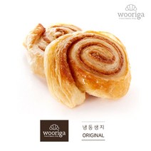 우리가스토리 프리미엄 시나몬스월 냉동빵 생지, 100g, 6개