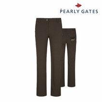 파리게이츠 골프 pearlygatesgolf여성 버튼 포켓 부츠컷 팬츠 P521A1PT356_BR, 000, BR
