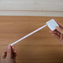 원터치 더블줄자 인치 센티미터 겸용 2M 피팅 미니 의류피팅 판촉 휘어지는