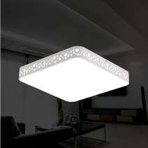 [라리앙] LED방등 50W 조명 프리미엄 국산삼성LED 천장밀착형 플리커프리 LED등, 무화