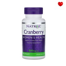 나트롤 크랜베리 추출물 400mg Natrol Cranberry 우먼 헬스 안티옥시던트 30캡슐