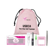 미브린 A형 가닥 쉽고 빠른 셀프 속눈썹연장 세트 유스카 투스텝 7종 골드키트 JC컬 11mm, 1세트