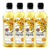 백설 카놀라유, 900ml, 4개