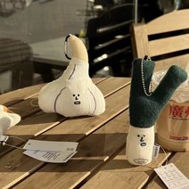 미니 농장시리즈 키링 양파 대파 당근 버섯 인형 열쇠 가방 고리 커플템 펜던트 차량용, 검은파