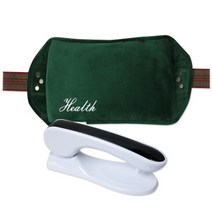 전기 충전식 무선 온수찜질기 벨트형 그린 온열 찜질팩 온수찜질팩 허리 어깨 배 핫백 핫팩, 전기 충전식 무선 온수찜질기 벨