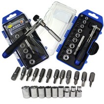 JINFENG TOOLS정품 23P미니복스세트 드라이버 소켓 공구 깔깔이 렌치 복스알, 1세트