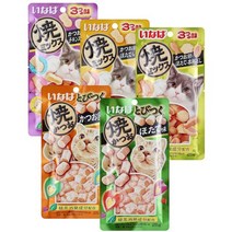 이나바 야끼믹스 고양이 마약간식 5종 콤보세트, 1개, 야끼믹스 가다랑어포&조개&가다랑어스프맛 10개