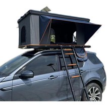 루프탑텐트 원터치 사계절 차박 오지 캠핑 차지붕텐트, 아미 그린  싱글 레이어 크로스바포함