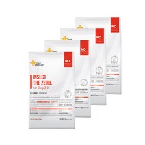 [마이펫닥터] 인섹트더제로 포 독 2.0 강아지 사료 곤충 피부 알러지 고단백 단일단백질 1kg 4ea (+스켈링츄1P증정), 1kg*4개
