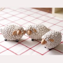 석고 도자기 양 장식인형 sheep doll 주방 앤티크 소품 디자인 모형 레트로 인형소품