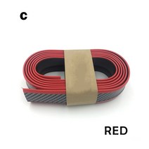 튜닝 몰딩 수호자 자동차 가드 스플리터 고무 립 바디 턱 앞 스트립 범퍼 자동 25, C RED[350853]_One Size, 09 C RED