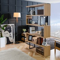 [마레앤코] 도피오 1200 파티션 책장_MRSK029, 색상:화이트