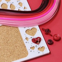 종이 감기 공예 도구 페이퍼 퀼링 재료 아트 다양한 모양판 공예용 미술 만들기 놀이