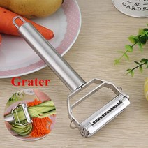 Shredder Cutter Stainless Steel Portable Manual Vegetable Slicer Easy Clean Grater With Handle M, 하나, 1pcs