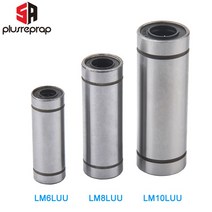 LM6LUU LM8LUU LM10LUU 긴 선형 베어링 부시 부싱 막대 샤프트 CNC 3D 프린터 부품, 02 LM8LUU