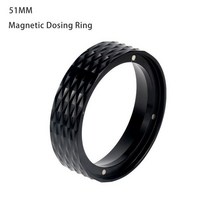 드롱기 커피머신 호환 680685 용 커피 필터 5mm 교체 머신 핸들 세 귀 바텀리스 액세서리, 18 Black Ring-51MM
