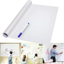 PVC 방수 칠판 스티커 벽지 장식 이동식 아이 낙서 쓰기 보드 아트 화이트 벽 펜