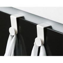 도어훅 씽크대걸이 소품걸이 주방후크 도어후크 행거, 화이트2P