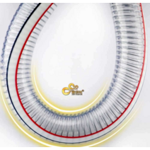 PVC 주름관 와이어 호스 엑셀관 엑셀 파이프 투명, 내경19mm두께3.5mm 1m기준