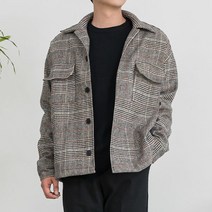 키작은남자 크레스 체크 자켓