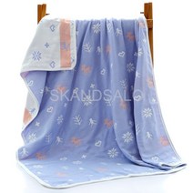 SKANDSALO 사계절 블랭킷 담요 극세사 담요 사계절 블랭킷도매 6층 거즈 수건 이불 면 자카드 2인용 에어컨 이불 성인 사계절 낮잠 덮개 담요 수건 이불
