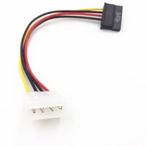 4Pin Molex Female TO 15pin SATA Power Supply Cable Dvires IDE plug to 15 Conversion, 한개옵션0