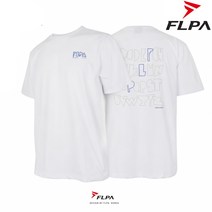 플라이파워 플파 티셔츠 배드민턴 상의 반팔티 We FLPA 아이스 화이트 FP-TS22106WH 남성 여성 배드민턴복