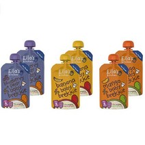 Ellas Kitchen 엘라스키친 엘라스 키친 Brekkie 베이비 과일 이유식 100g 6팩