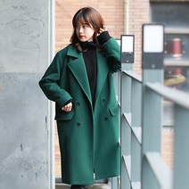 라우드 노엘 베이직 롱 44-77 루즈핏 오버핏 모직 겨울 더블코트