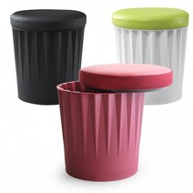 수납의자 옷보관 포차의자 공간활용 이동식 뚜껑의자, 2.수납의자 블랙(오렌지쿠션)