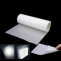LGT075T 확산 필름 LED 라이트 박스 조명 균질 디퓨저 PET with Adhesive Light Guide Film, 29.7x21cm_LGT075J_10PCS