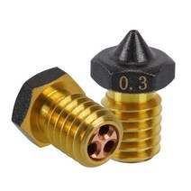 3D프린터필라멘트 최신 CHT 노즐 E3D V6/MK8 PTFE 황동 구리 0.2/0.3/0.4/0.6mm 1.75mm 프린터 용 고 유량, 07 1.0mm_09 3Pcs E3d V6(PTFE)