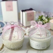 블링미 메리고라운드 애플 천연 소이캔들 핸드메이드 250g 친구 집들이선물, 크리스탈 애플, 스모크리스 심지 (2개), 무향
