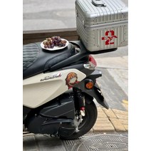 베스파탑박스 알루미늄 스쿠터 슈퍼커브탑박스 탑박스 25L 실버, 35리터 강화 라지 실버