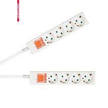 동양 4구 메인 스위치 멀티탭 과부하 16A 양극차단 안전커버, 5M