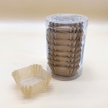 대용량 종이사각컵(사각유산지컵) 200매내외 - 크라프트